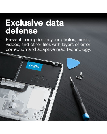 Твердотельный накопитель SSD Crucial 2.5" 4000GB BX500 Client SSD CT4000BX500SSD1 7mm, SATA3, 3D TLC, R/W 560/510MB/s, IOPs 95 T