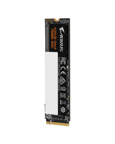 Твердотельный накопитель SSD AORUS M.2 2280 4TB AORUS 7000E Client SSD PCIe Gen4x4 with NVMe, 7100/6500, MTBF 1.6M, 3D TLC NAND,