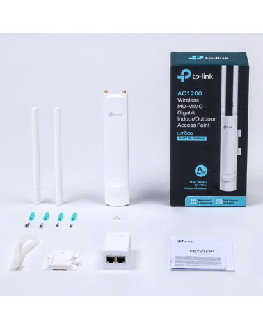 Точка доступа Wi-Fi TP-LINK EAP225-Outdoor Wave2 AC1200 Наружная двухдиапазонная гигабитная Wi-Fi точка доступа, чипсет Qualcomm
