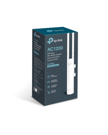 Точка доступа Wi-Fi TP-LINK EAP225-Outdoor Wave2 AC1200 Наружная двухдиапазонная гигабитная Wi-Fi точка доступа, чипсет Qualcomm