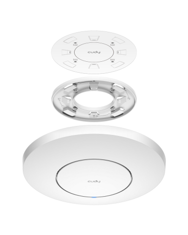 Точка доступа Wi-Fi CUDY AX3000 Wi-Fi 6 2 5G Access Point AX3000 Dual Band Ceiling Mount Wi-Fi 6 Access Point, Chipset MT7981, 8