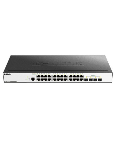 Коммутатор D-Link DGS-3000-28L/B1A Управляемый коммутатор 2 уровня с 24 портами 10/100/1000Base-T и 4 портами 1000Base-X SFP 3 (
