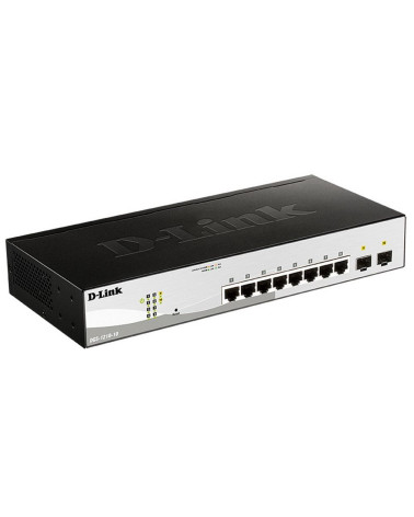 Коммутатор D-Link DGS-1210-10/F1A Настраиваемый коммутатор WebSmart с 8 портами 10/100/1000Base-T и 2 портами 1000Base-X SFP 5 (