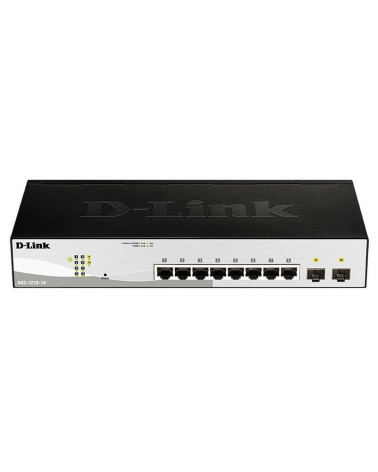 Коммутатор D-Link DGS-1210-10/F1A Настраиваемый коммутатор WebSmart с 8 портами 10/100/1000Base-T и 2 портами 1000Base-X SFP 5 (