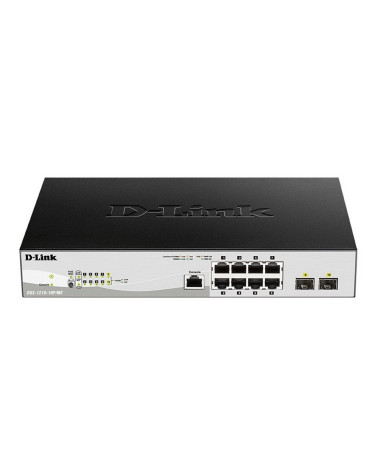 Коммутатор D-Link DGS-1210-10P/ME/B1A Управляемый коммутатор 2 уровня с 8 портами 10/100/1000Base-T с поддержкой PoE и 2 портами