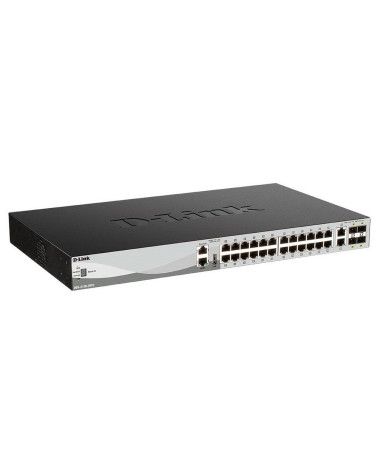 Коммутатор D-Link DGS-3130-30TS/B1A Управляемый L3 стекируемый коммутатор с 24 портами 10/100/1000Base-T, 2 портами 10GBase-T и 