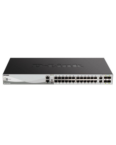 Коммутатор D-Link DGS-3130-30TS/B1A Управляемый L3 стекируемый коммутатор с 24 портами 10/100/1000Base-T, 2 портами 10GBase-T и 