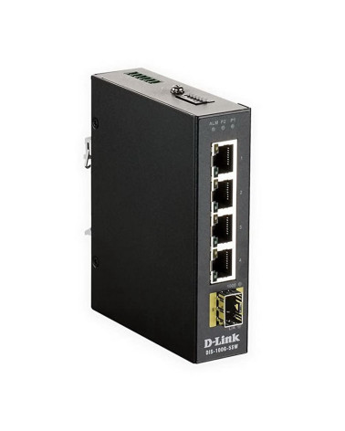 Коммутатор D-Link DIS-100G-5SW/A1A Промышленный неуправляемый коммутатор с 4 портами 10/100/1000Base-T и 1 портом 1000Base-X SFP