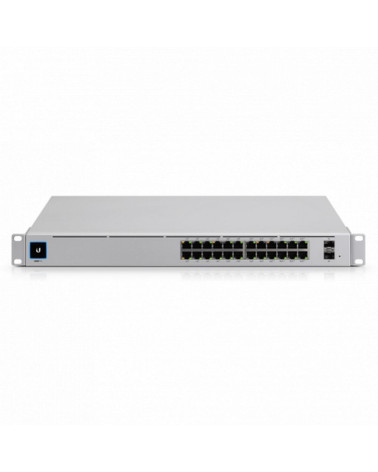 Коммутатор Ubiquiti UniFi Switch Pro 24 PoE |USW-Pro-24-POE| Ubiquiti PoE-коммутатор в стойку, 24х 1G RJ45, 2х 10G |USW-Pro-24-P