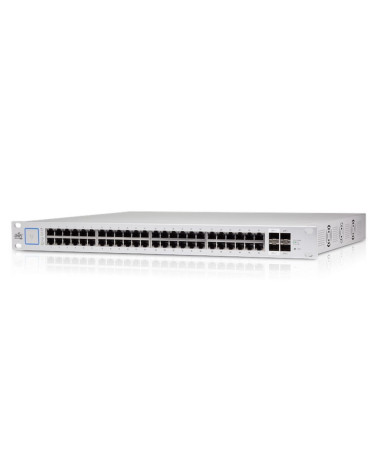Коммутатор Ubiquiti UniFi Switch 48 PoE |USW-48-PoE| Ubiquiti PoE-коммутатор в стойку, 48х 1G RJ45, 4х SFP, раздача 195 |USW-48-