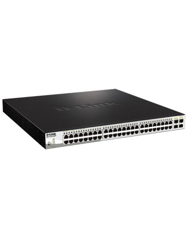 Коммутатор D-Link DGS-1210-52MPP/E2A Настраиваемый L2 коммутатор с 48 портами 10/100/1000Base-T и 4 портами 1000Base-X SFP (порт