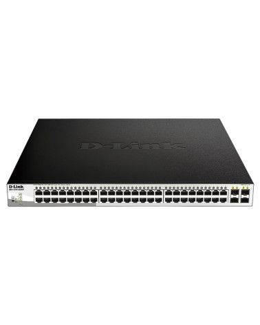 Коммутатор D-Link DGS-1210-52MPP/E2A Настраиваемый L2 коммутатор с 48 портами 10/100/1000Base-T и 4 портами 1000Base-X SFP (порт