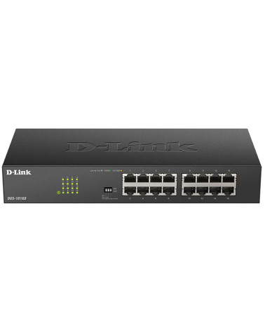 Коммутатор D-Link DGS-1016D/J1A Неуправляемый коммутатор с 16 портами 10/100/1000Base-T