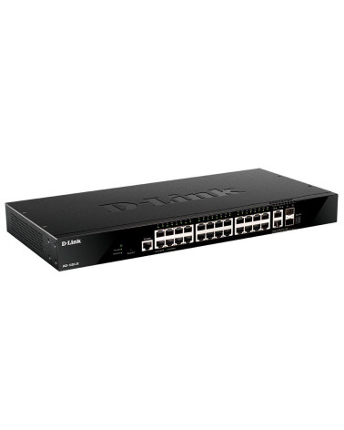 Коммутатор D-Link DGS-1520-28/A1A Управляемый L3 стекируемый коммутатор с 24 портами 10/100/1000Base-T, 2 портами 10GBase-T и 2 