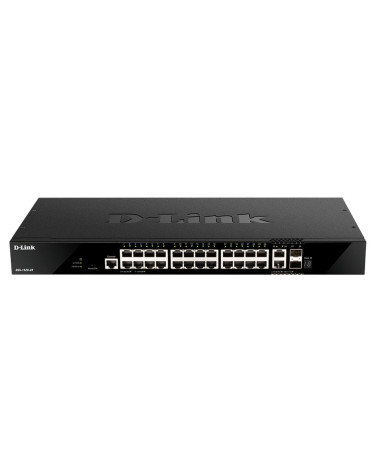 Коммутатор D-Link DGS-1520-28/A1A Управляемый L3 стекируемый коммутатор с 24 портами 10/100/1000Base-T, 2 портами 10GBase-T и 2 