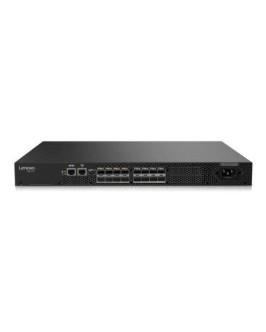 SAN-коммутатор FC Switch Lenovo DB610S 16x16Gb FC, 16 ports licensed, including 16x FC 16Gb SWL SFPs transceivers, 1 PS, Rail Ki