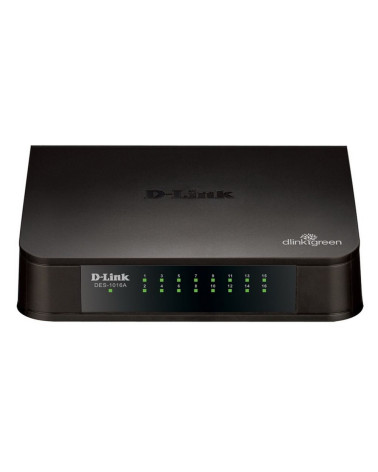 Коммутатор D-Link DES-1016A/E2A Неуправляемый коммутатор с 16 портами 10/100Base-TX