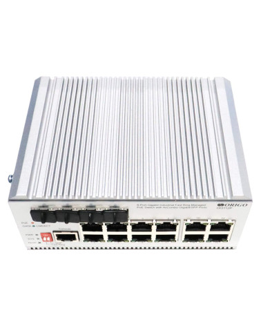 Коммутатор ORIGO OI3112P/185W/A1A 12-портовый гигабитный промышленный управляемый
L2-коммутатор с 8 портами PoE+ и 4 комбо-порта