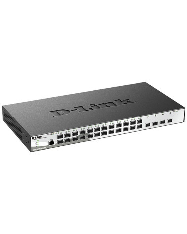 Коммутатор D-Link DGS-1210-28XS/ME/B2A Управляемый L2 коммутатор с 24 портами 100/1000Base-X SFP и 4 портами 10GBase-X SFP+