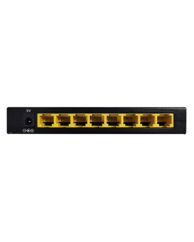 Коммутатор ORIGO OS1208/A1A Неуправляемый коммутатор 8x100Base-TX, корпус металл