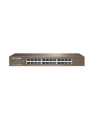 Коммутатор IP-COM G1024D Коммутатор неуправляемый, 24 порта 24x1 Гбит/с, установка в стойку, металлический корпус