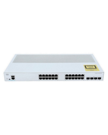 Коммутатор CISCO Catalyst 1000 24x 10/100 RJ-45 PoE+, 2x SFP/RJ-45 combo and 2 SFP uplinks, PoE+ 195W, Fanless, C1000FE-24P-4G-L