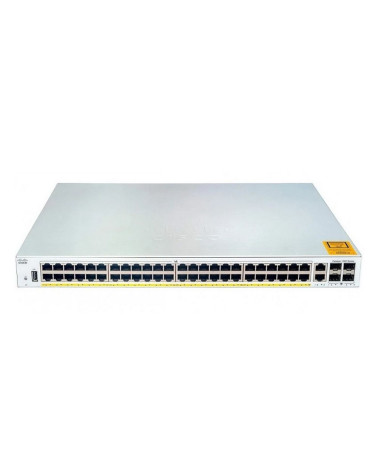 Коммутатор CISCO Catalyst 1000 48x 10/100 RJ-45 PoE+, 2x SFP/RJ-45 combo and 2 SFP uplinks, PoE+ 370W, C1000FE-48P-4G-L