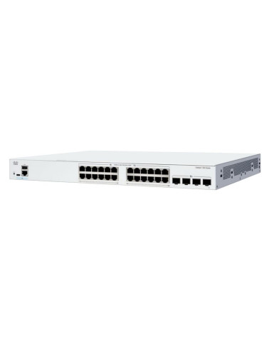 Коммутатор CISCO Catalyst 1300 24x 10/100/1000 Ethernet RJ-45 ports, 4x 1G SFP uplinks, Fanless, C1300-24T-4G