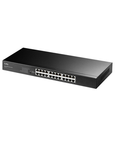 Коммутатор CUDY 24-Port Gigabit Metal Switch 19 inch  24-Port Gigabit Switch, 24 Gigabit RJ45 Ports, IGMP Snooping, Loop Detecti