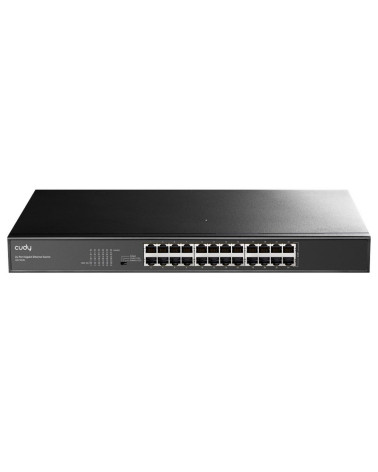 Коммутатор CUDY 24-Port Gigabit Metal Switch 19 inch  24-Port Gigabit Switch, 24 Gigabit RJ45 Ports, IGMP Snooping, Loop Detecti