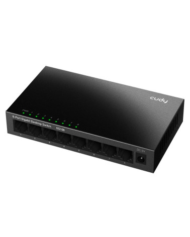 Коммутатор CUDY 8-Port Gigabit Metal  Switch 5-Port Gigabit Ethernet Switch, 5 10/100/1000M RJ45 Ports, Loop Detection, USB-C Po