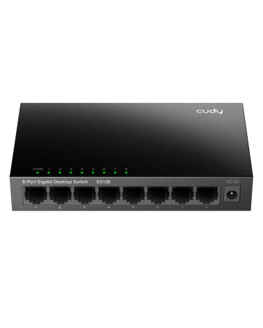 Коммутатор CUDY 8-Port Gigabit Metal  Switch 5-Port Gigabit Ethernet Switch, 5 10/100/1000M RJ45 Ports, Loop Detection, USB-C Po