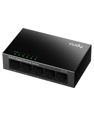 Коммутатор CUDY 5-Port Gigabit Metal  Switch 8-Port Gigabit Ethernet Switch, 8 10/100/1000M RJ45 Ports, IGMP Snooping, Loop Dete