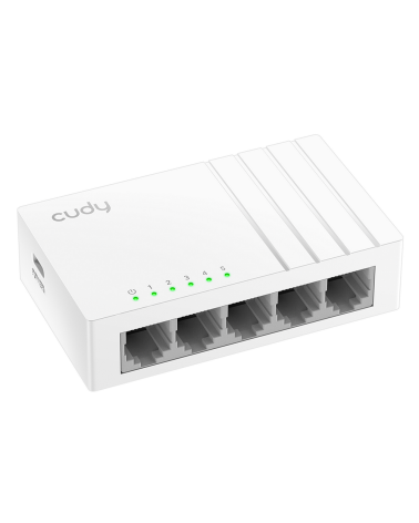 Коммутатор CUDY 5-Port Gigabit Splitter with USB C 5-Port Gigabit Desktop Switch, 5 10/100/1000M RJ45 Ports, Loop Detection, Des
