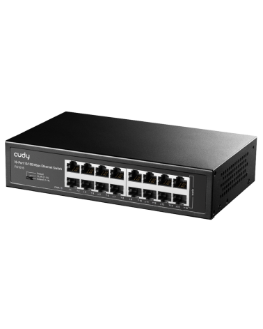 Коммутатор CUDY 16-Port 10/100 Mbps Metal Switch 16-Port 10/100 Mbps Switch, 16 10/100 Mbps RJ45 Ports, Switch/VLAN/Extend worki