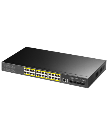 Коммутатор CUDY 24-Port Layer 3 Managed Gigabit PoE+ Switch with 4 10G SFP Slots  400W Layer 3 Managed 24 Ports 10/100/1000M  Po