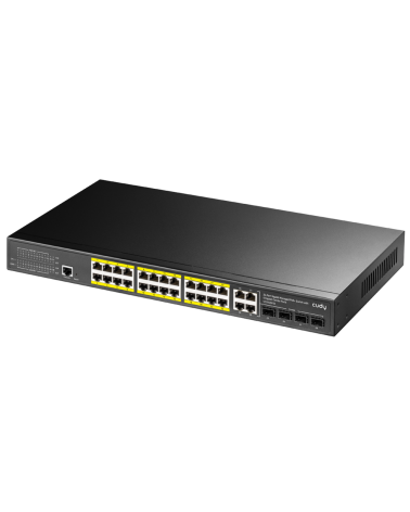 Коммутатор CUDY 24-Port Layer 2 Managed Gigabit PoE+ Switch with 4 Gigabit Combo Ports  400W Layer 2 Managed 28 Ports 10/100/100