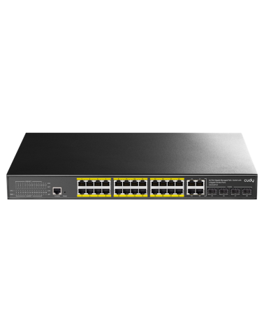Коммутатор CUDY 24-Port Layer 2 Managed Gigabit PoE+ Switch with 4 Gigabit Combo Ports  400W Layer 2 Managed 28 Ports 10/100/100