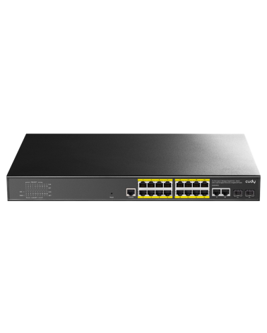 Коммутатор CUDY 16-Port Layer 2 Managed Gigabit PoE+ Switch with 2 Uplink Gigabit Ports and 2 Gigabit SFP Slots  200 Layer 2 Man