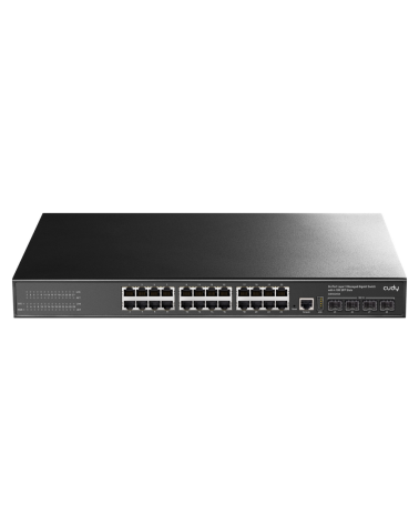 Коммутатор CUDY  GS5024S4  24-Port Layer 3 Managed Gigabit Switch with 4 10G SFP Slots 24-Port Layer 3 Managed Gigabit Switch,24
