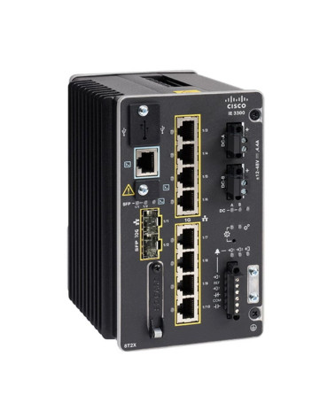 Коммутатор CISCO Catalyst IE3300 with 8 GE PoE+ and 2 GE SFP, Modular, Network Essentials, IE-3300-8P2S-E