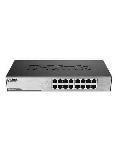 Неуправляемый коммутатор D-Link DES-1016D/I1A с 16 портами 10/100Base-TX