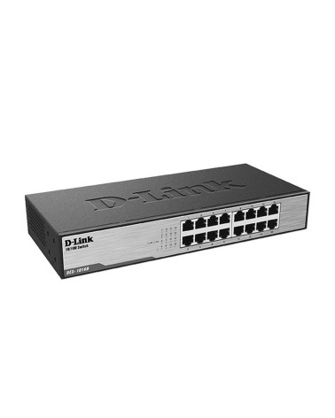 Неуправляемый коммутатор D-Link DES-1016D/I1A с 16 портами 10/100Base-TX