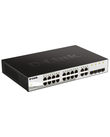 Коммутатор D-Link DGS-1210-16/G2A Настраиваемый L2 коммутатор с 16 портами 10/100/1000Base-T и 4 комбо-портами 100/1000Base-T/SF