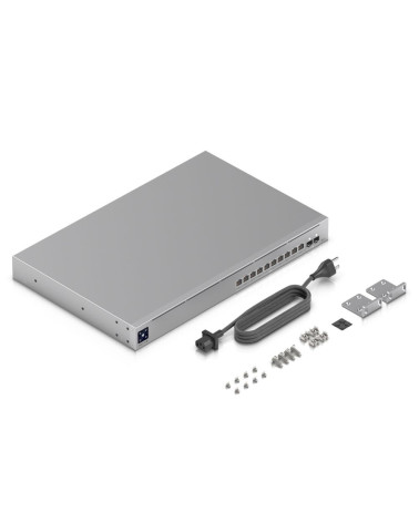Ubiquiti UniFi Switch Pro XG 10 PoE PoE-коммутатор в стойку, 10х 10G RJ45, 2х 10G SFP+, раздача 400 Вт