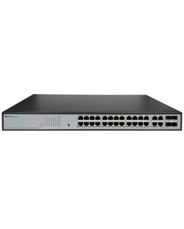 Коммутатор ORIGO OS2328P/360W/A1A Настраиваемый L2 PoE-коммутатор 24x1000Base-T PoE, 4xCombo 1000Base-T/SFP, PoE-бюджет 360 Вт, 