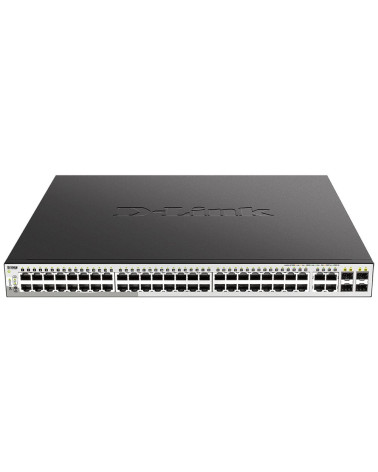 Коммутатор D-Link DGS-1210-52MP/F4A Настраиваемый L2 коммутатор с 48 портами 10/100/1000Base-T и 4 комбо-портами 100/1000Base-T/