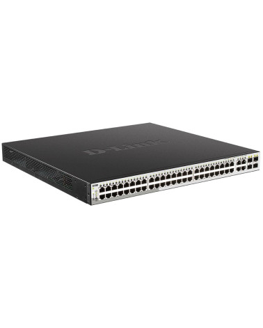 Коммутатор D-Link DGS-1210-52MP/F4A Настраиваемый L2 коммутатор с 48 портами 10/100/1000Base-T и 4 комбо-портами 100/1000Base-T/
