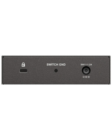Коммутатор D-Link DGS-1005P/B3A с 5 портами 10/100/1000Base-T (4 порта PoE 802.3af/at, PoE‑бюджет 60 Вт)