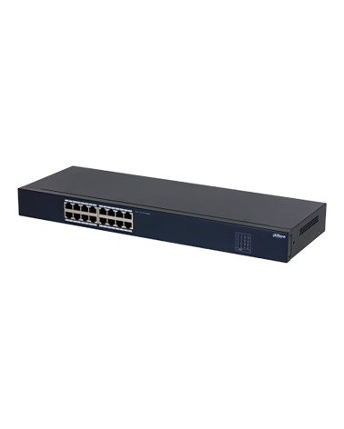 Коммутатор Dahua 16-port 10/100M RJ45 Non-PoE Switch, Metal case